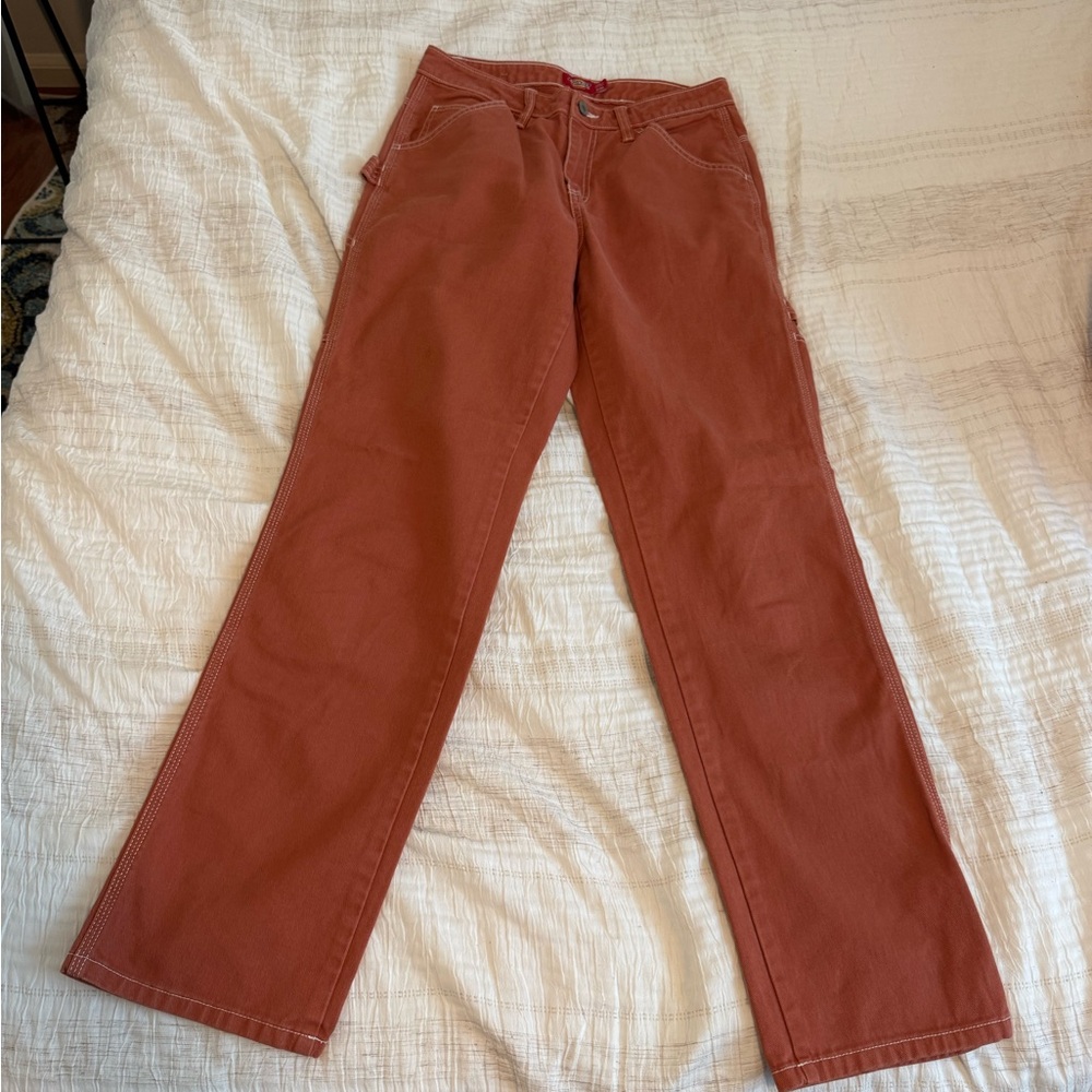DICKIES Rust Orange Straight-Leg Pants